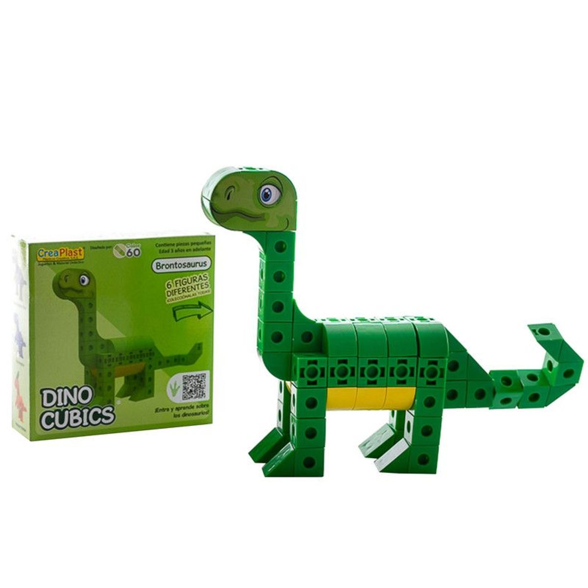 CREAPLAST - Brontosaurio Cubics Creaplast - Dinocubics