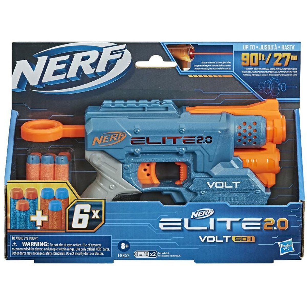 HASBRO GAMES - LANZADOR NERF ELITE VOLT 2.0 FIRESTRIKE Sd -1