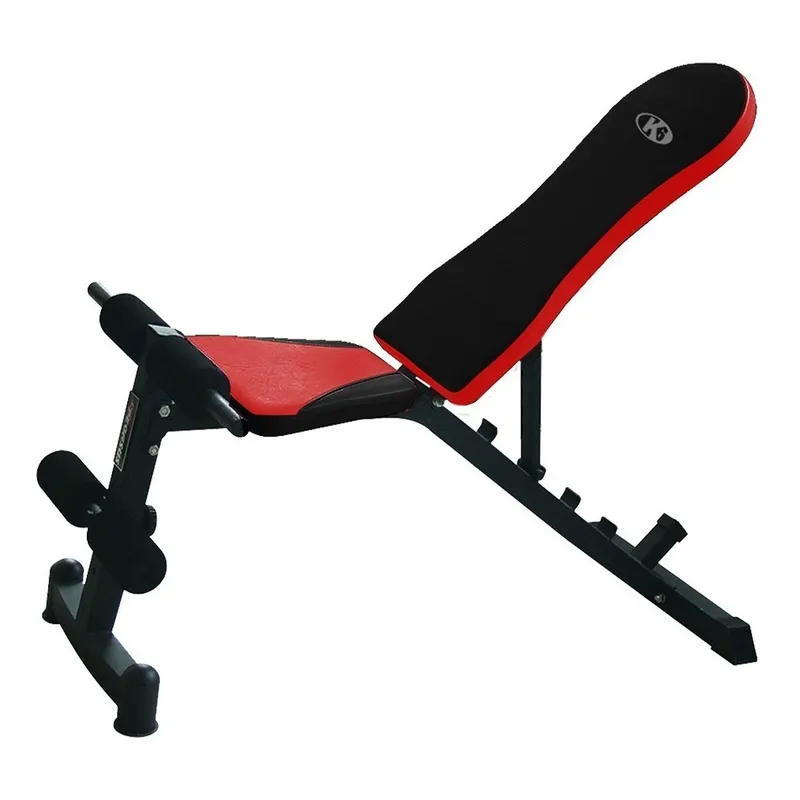 K6 - Banco De Pesas Reclinable Multifuncional Abdomen Pesas Gym
