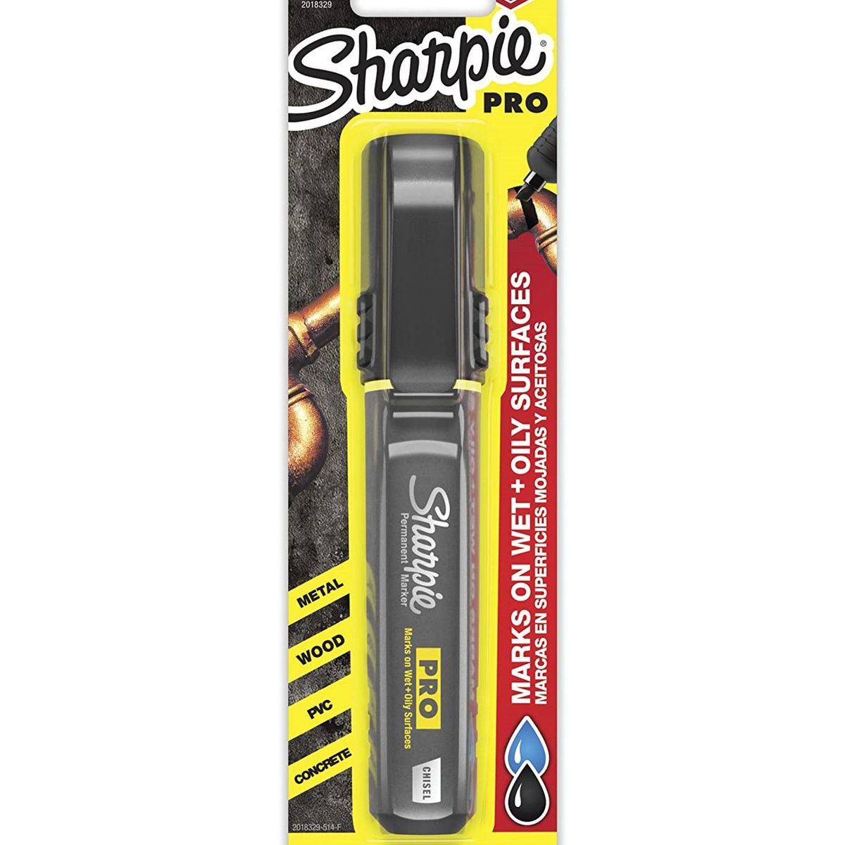 SHARPIE - Marcador permanente Sharpie Industrial Pro Chisel negro