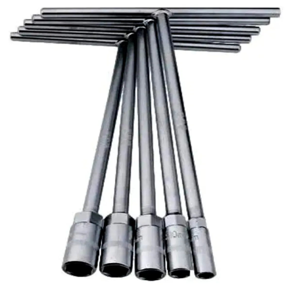 GENERICO - Juego de llaves en t largas 30cms hexagonales x 4 unidades