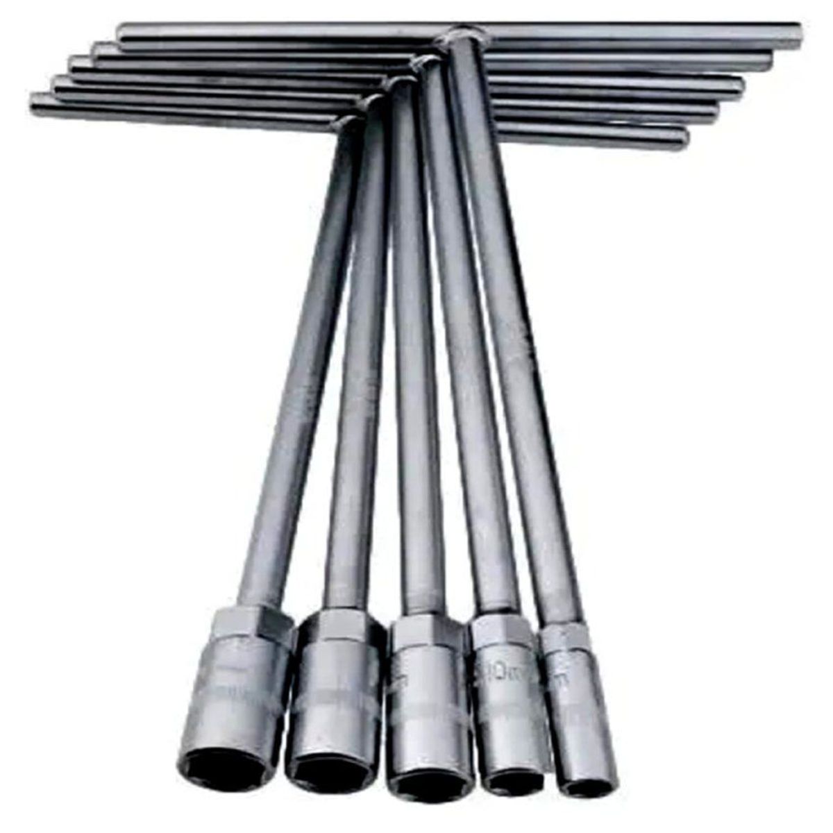 GENERICO - Juego de llaves en t largas 30cms hexagonales x 4 unidades