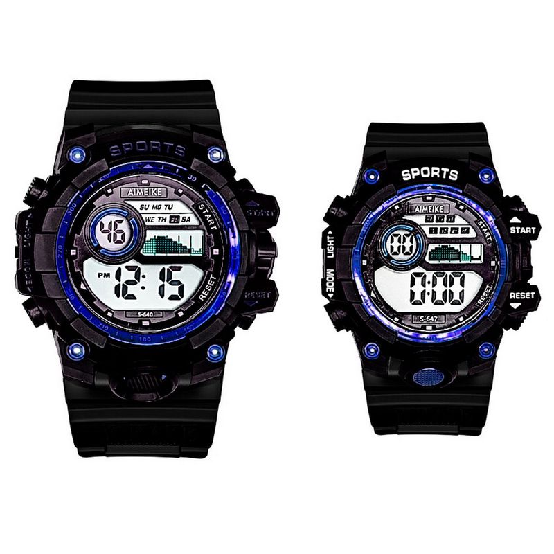 DAYOSHOP - Relojes Pareja Digital Resistente Al Agua  Estuche