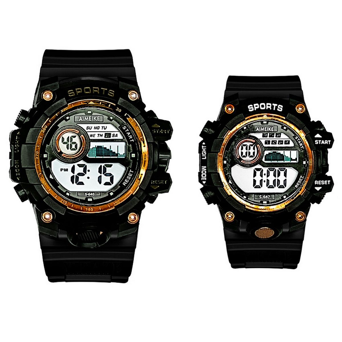 DAYOSHOP - Relojes Pareja Digital Resistente Al Agua  Estuche