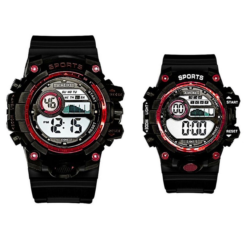 DAYOSHOP - Relojes Pareja Digital Resistente Al Agua  Estuche