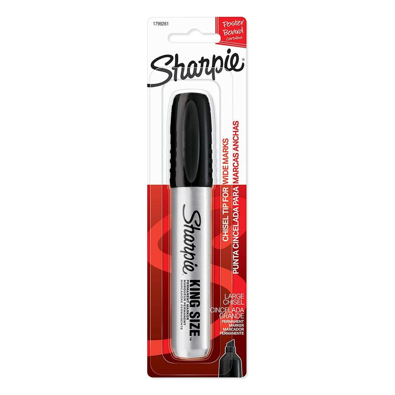 SHARPIE - Marcador Sharpie Industrial King Size negro x unidad