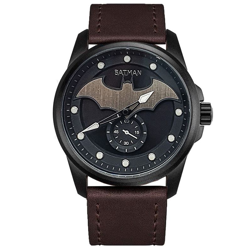 DAYOSHOP - Reloj Batman Caballero Casual Elegante Cuero  Estuche