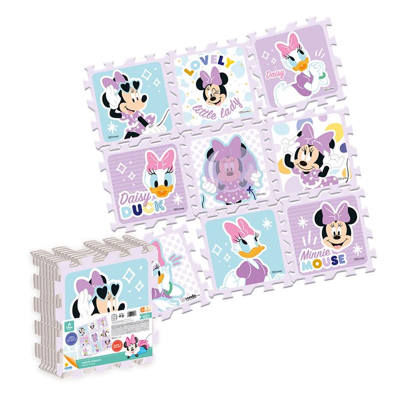 RONDA - Tapete De Piso Licenciado Minnie Bow Tique Ronda- Multicolor