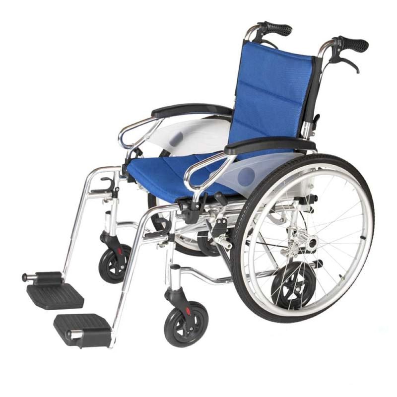 TME - Silla de ruedas de transporte y estándar en aluminio 903l