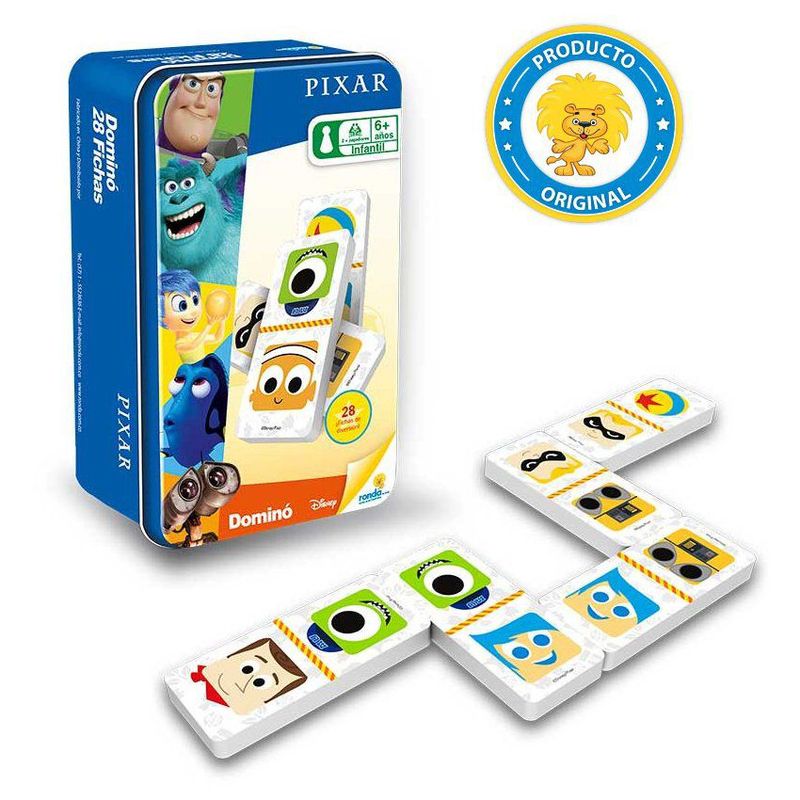 DISNEY - DOMINO LATA PIXAR Juego de mesa