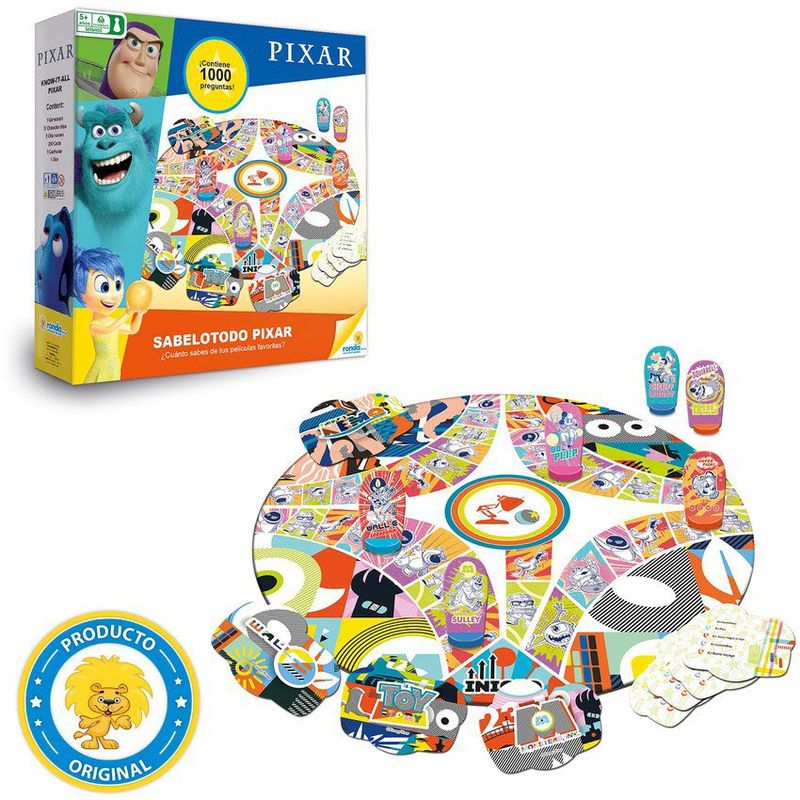DISNEY - SABELOTODO-PIXAR--JUEGO-DE-MESA-RONDA