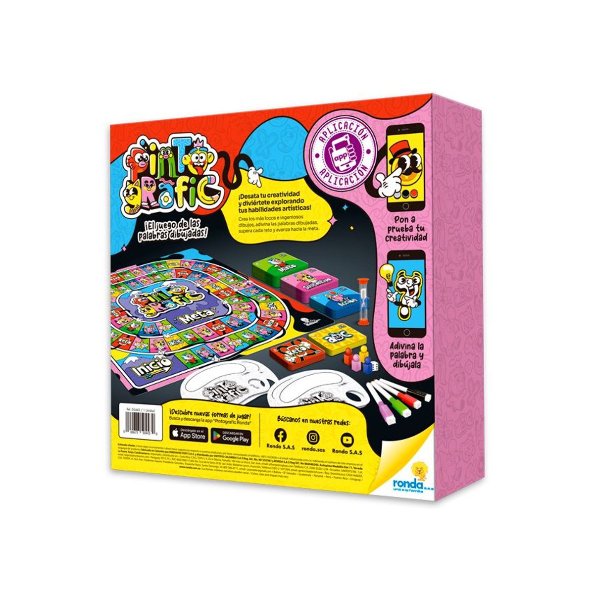 RONDA - Juego De Mesa Pintografic -  Ronda- Multicolor