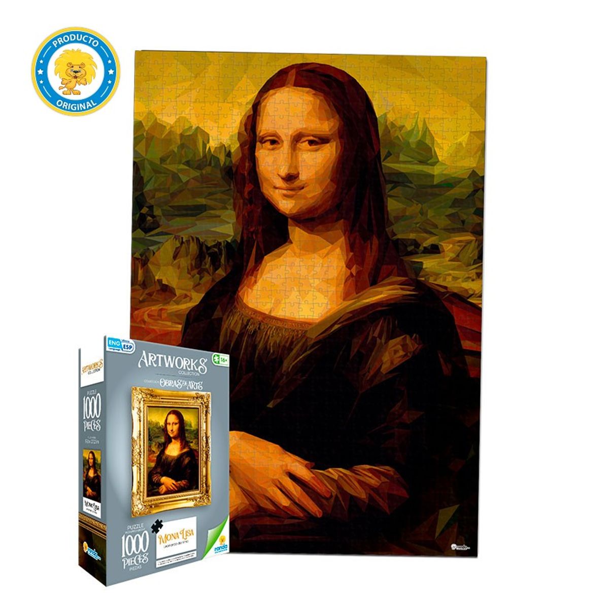 RONDA - ROMPECABEZAS X 1000 PZAS OBRAS DE ARTE MONALISA