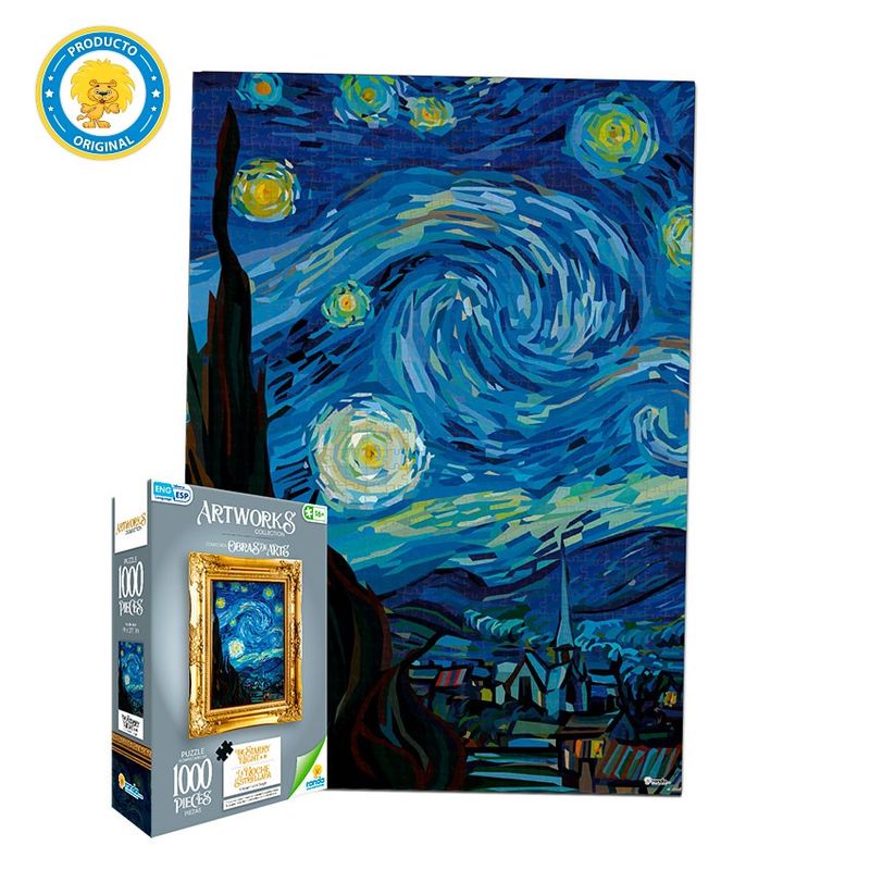 RONDA - ROMPECABEZAS X 1000 PZAS OBRAS DE ARTE LA NOCHE ESTRELLADA