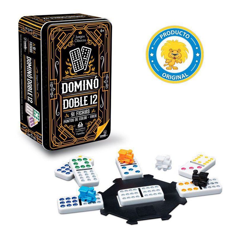 RONDA - Domino Lata Doble 12 Ronda -Multicolor