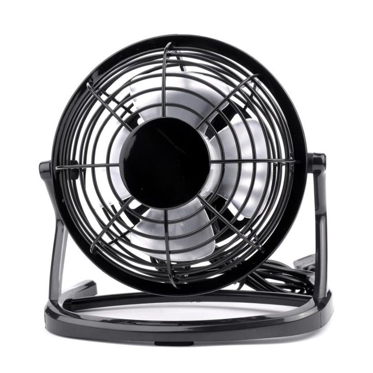 GENERICO - Ventilador USB Portátil Ángulo Ajustable Ligero Y Silencioso - Negro