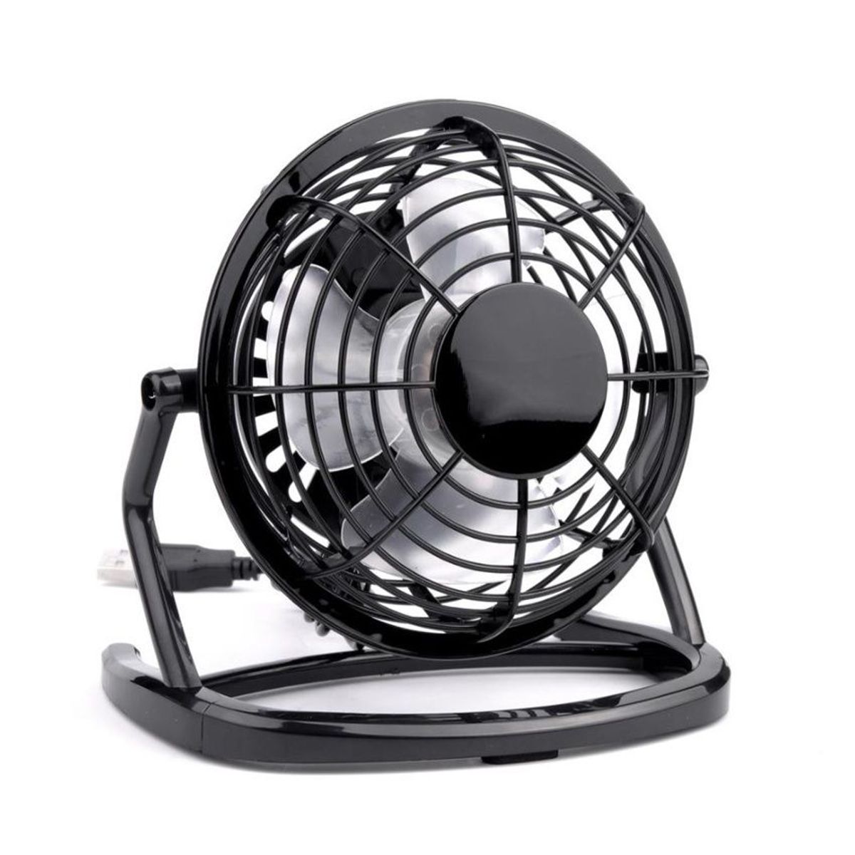 GENERICO - Ventilador USB Portátil Ángulo Ajustable Ligero Y Silencioso - Negro
