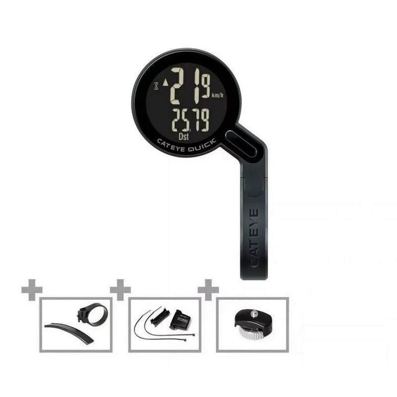 CATEYE - Ciclocomputador Cateye Quick Inalambrico 7 Funciones