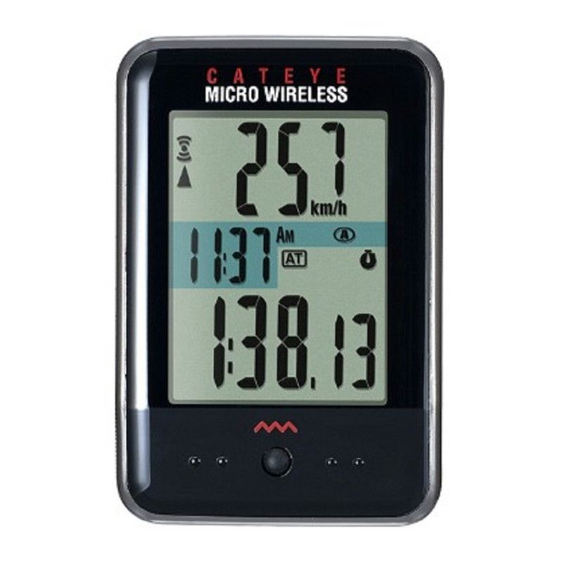 CATEYE - Ciclocomputador Cateye Micro Wireless MC-200WK inalambrico 9 funciones