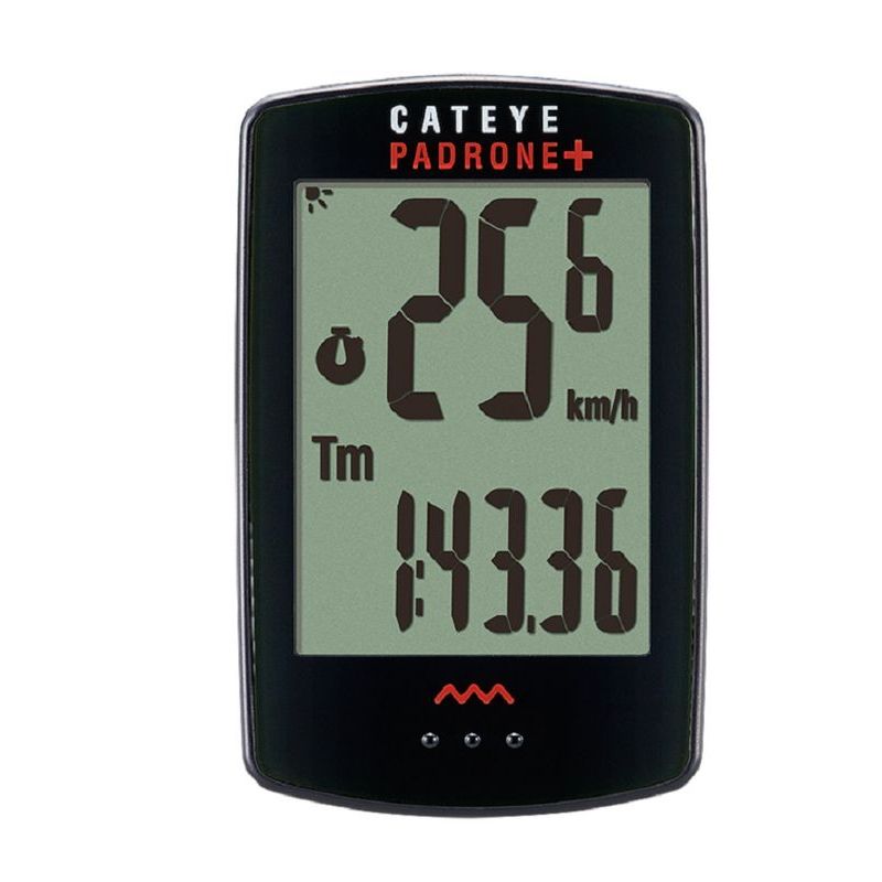 CATEYE - Ciclocomputador Cateye Padrone Plus 8 Funciones Inalámbrico Luz