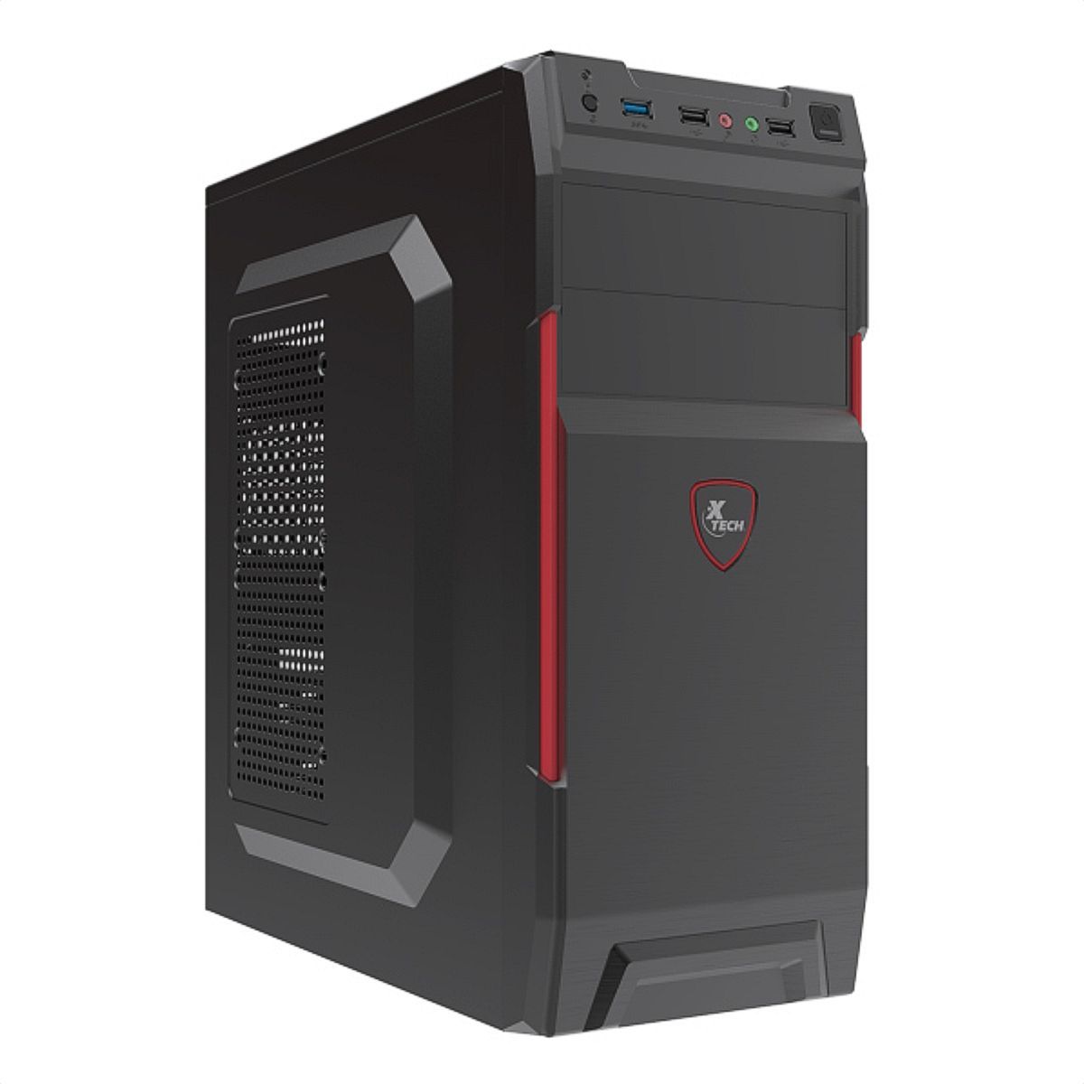 XTECH - Gabinete Pc Chasis Atx  Fuente De Poder 600w Xtech Xtq-214