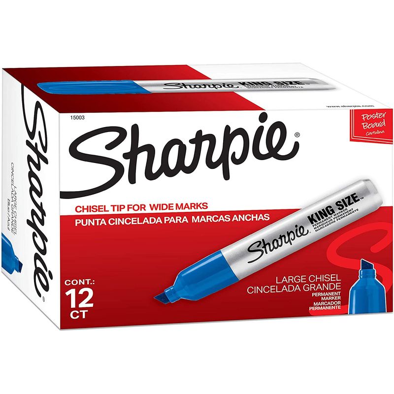 SHARPIE - Marcador permanente Sharpie Industrial King Size azul 12 und
