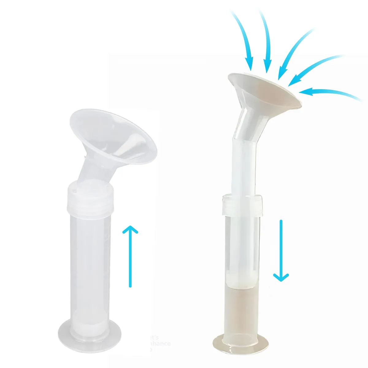 BABY ON - Extractor de leche manual tipo jeringa + 30 bolsas recolectoras