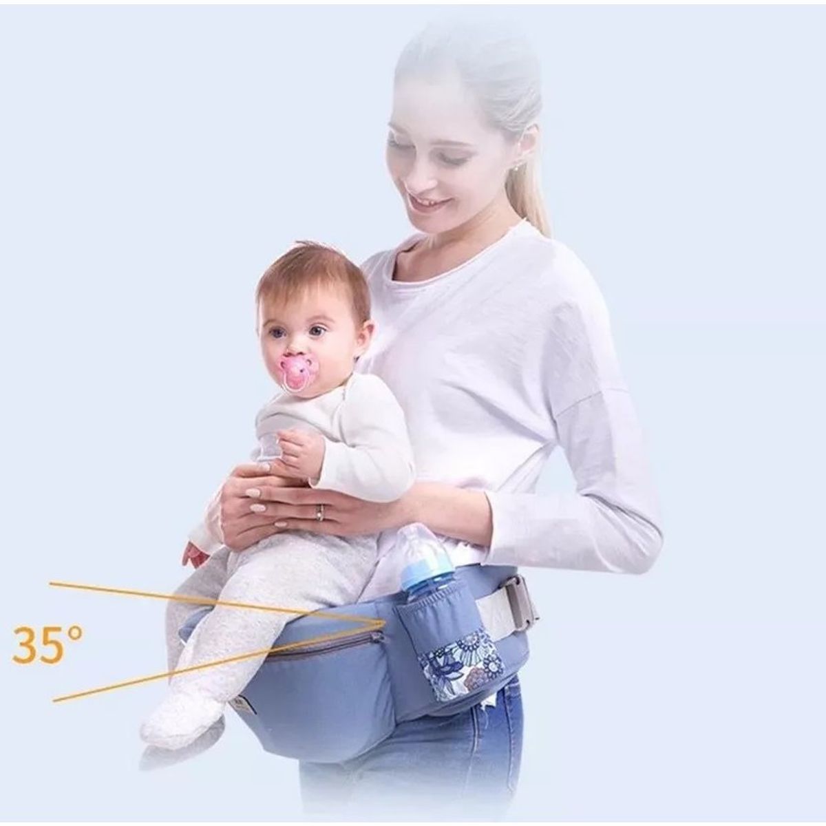 BABY ON - Cargador de silla ergonómico para bebes con máxima comodidad