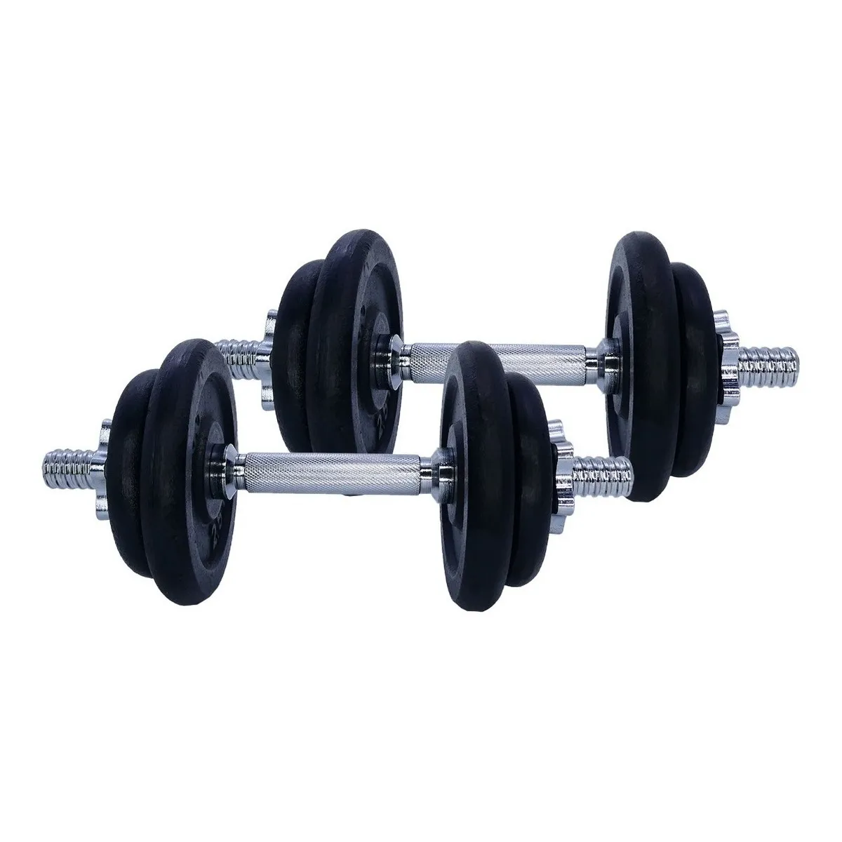 K6 - Set Pesas Kit Mancuernas Discos Barras K6 15kg 33lb Estuche