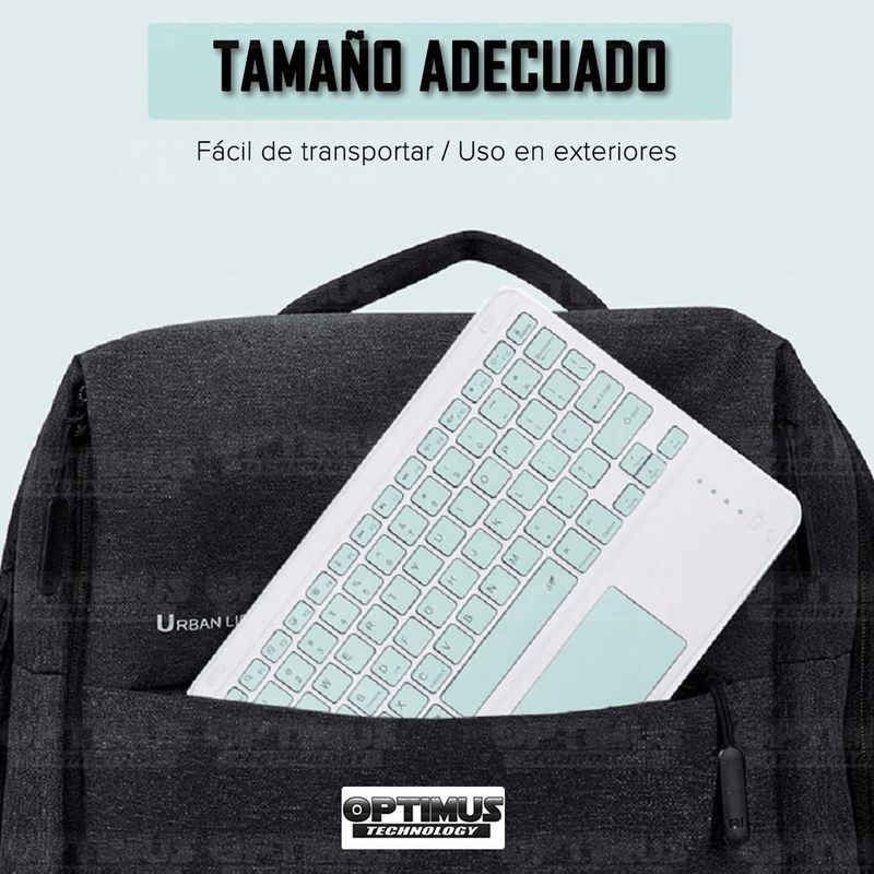 GENERICO - Teclado y Mouse Touchpad Bluetooth Inalambrico portable
