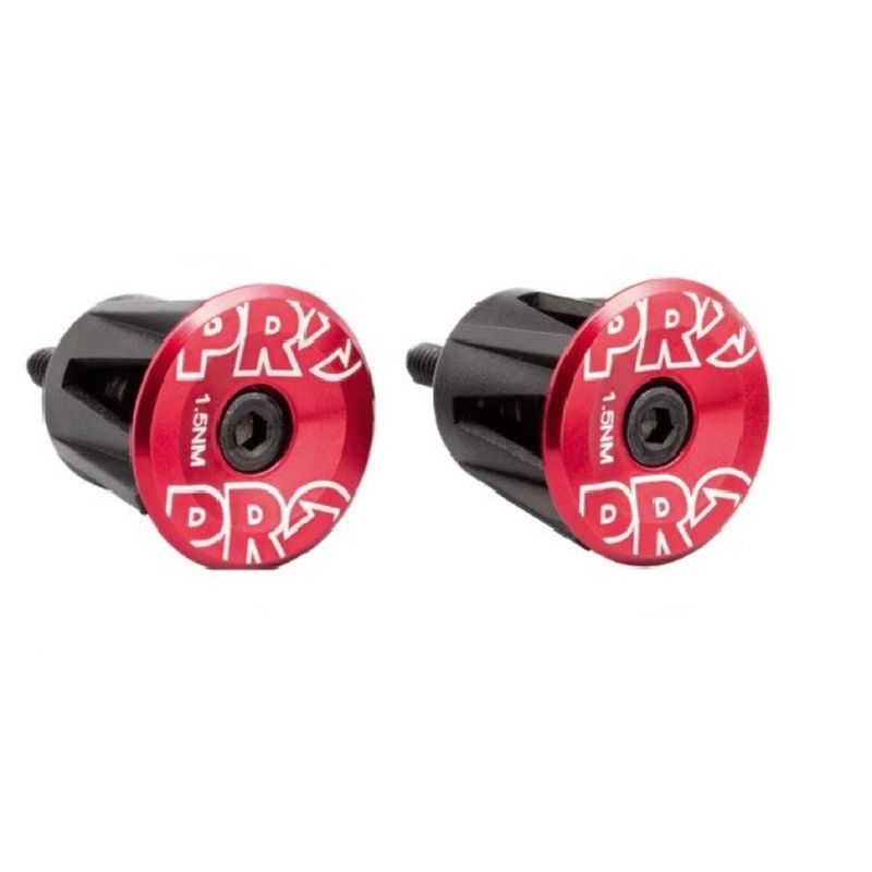 PRO - Tapones Pro Para Manubrio Manillar Bicicleta  Tapas Mangos Rojo
