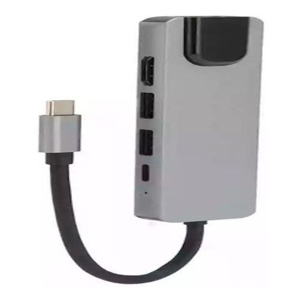 GENERICO - Dock Station Tipo C 5 En 1 Hdmi Hub Usb 3.0 Usb C Lan 100m