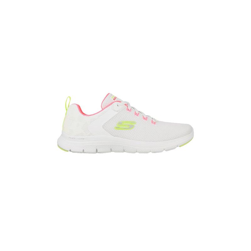 SKECHERS - Tenis Mujer Skechers Flex Appeal 4.0 - Blanco-Rosado