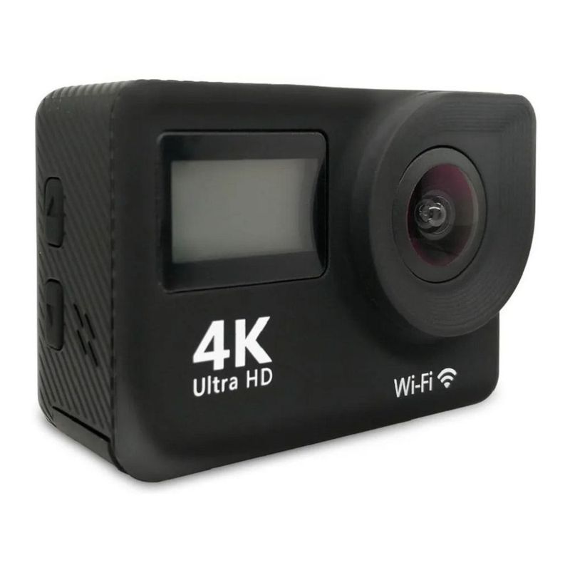 GENERICO - Cámara Sumergible Deportiva 4k Wifi Dual Lcd  Control Remot