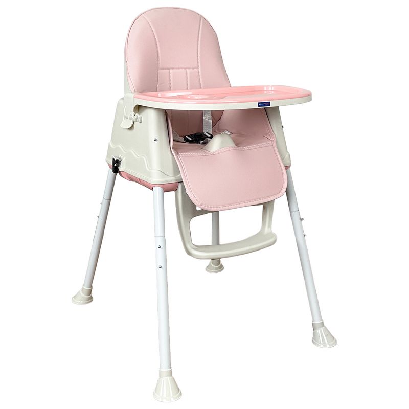 HAPPY BABY - Silla comedor bebe 4en1 Happy Baby Zoe Rosa