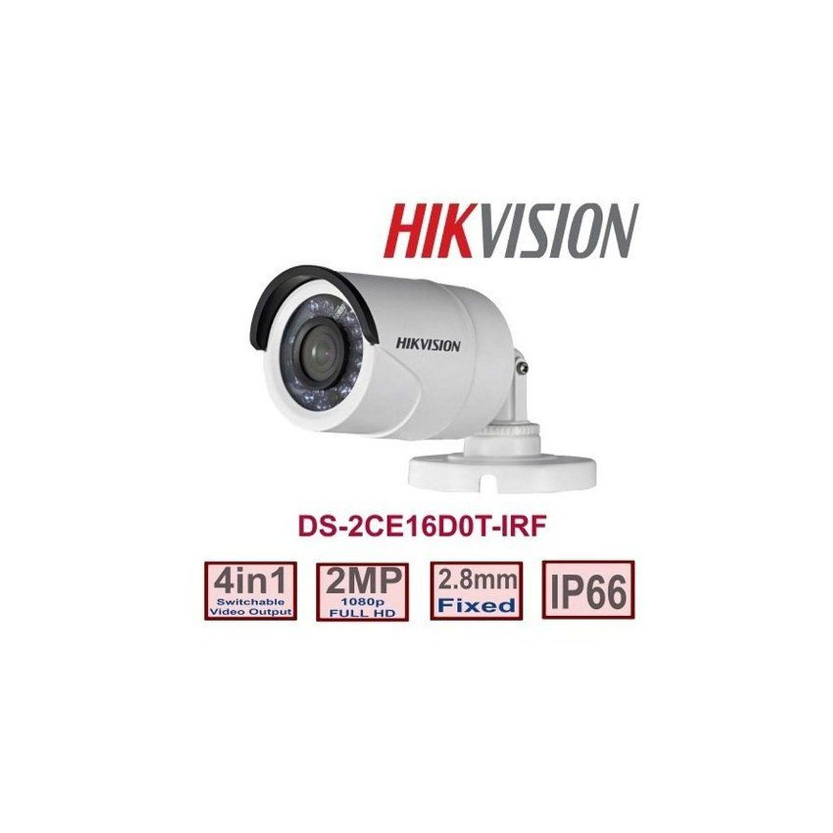 HIKVISION - BALA METALICA 1080p  GRAN ANGULAR 106°