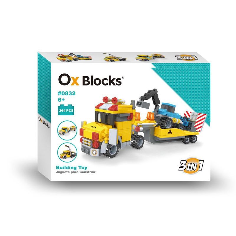OX BLOCKS - OX Adventures 3 en 1 Juguete para Construir 264 pz-0832