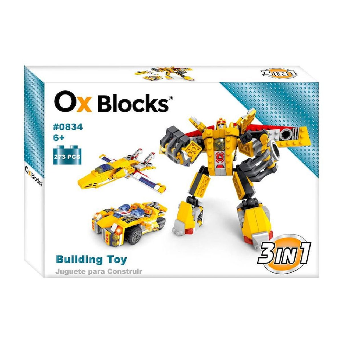 OX BLOCKS - OX Adventures 3 en 1 Juguete para Construir 273 pz-0834