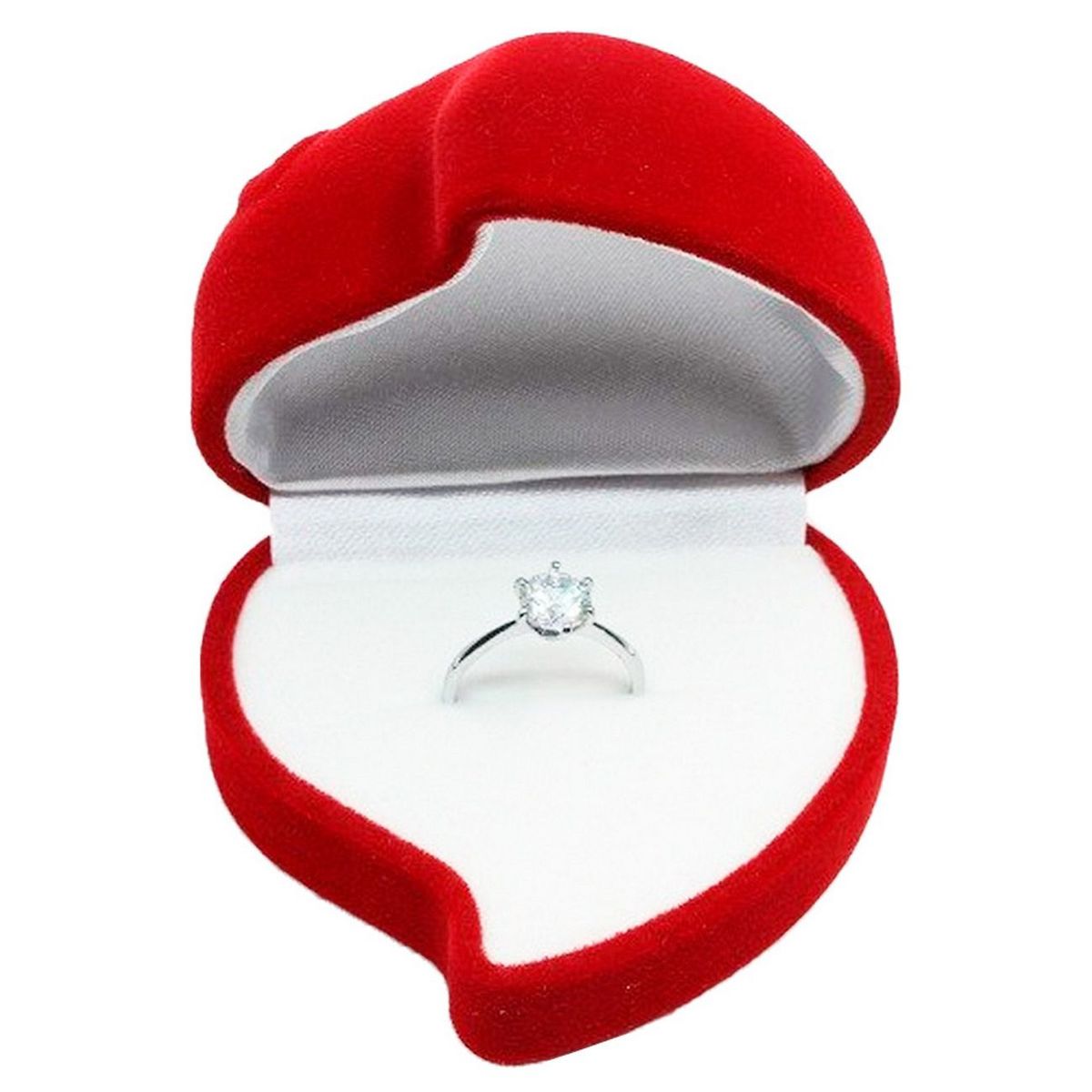 DAYOSHOP - Estuche Caja Anillo Flor Corazòn Fino Compromiso Regalo