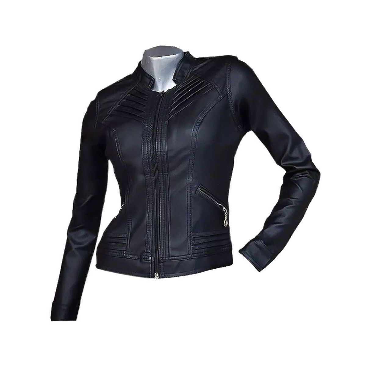 SYK - Chaqueta para mujer hecha en ecocuero 20off..-