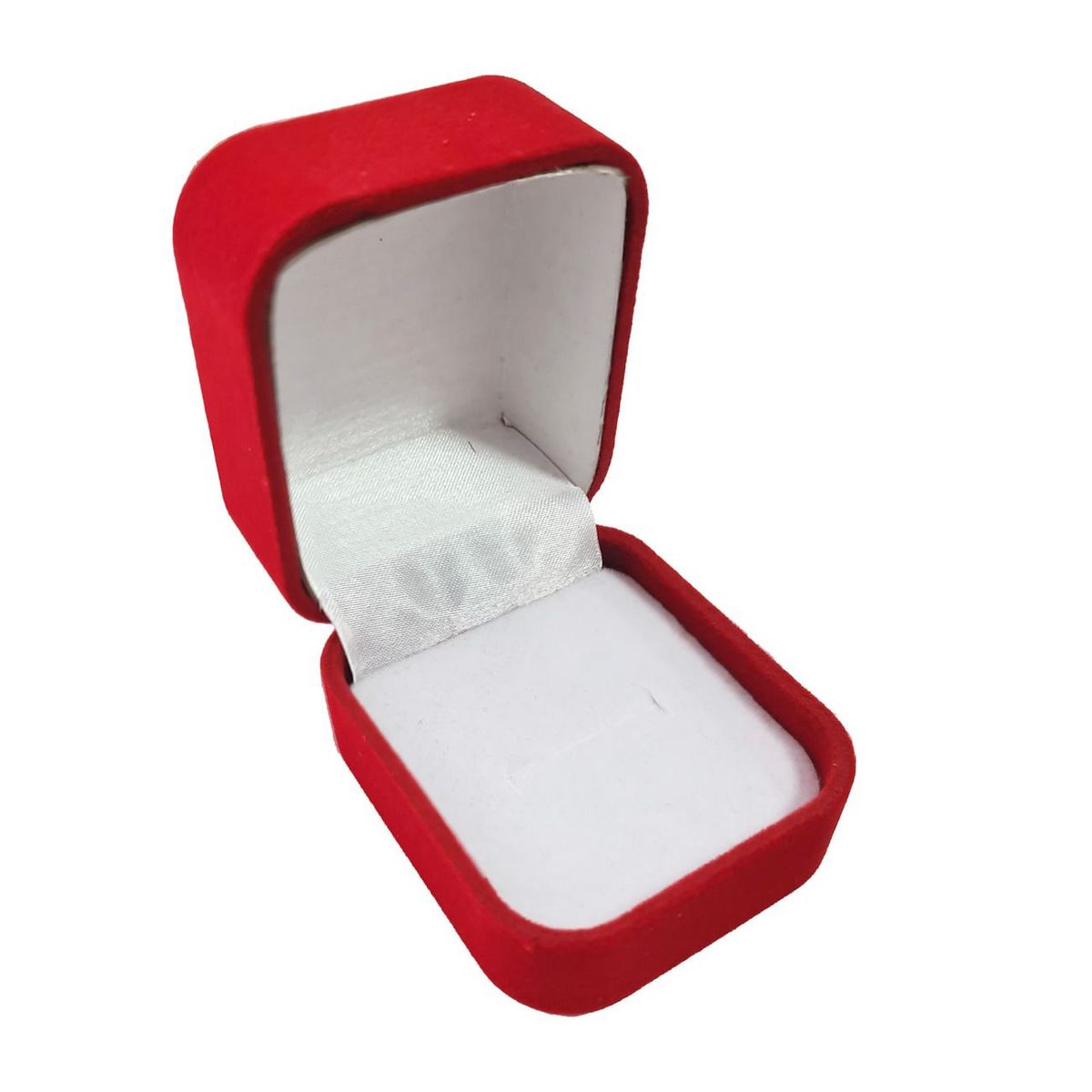 DAYOSHOP - Estuche Caja Anillo Flor Cuadrado Moño Compromiso Regalo