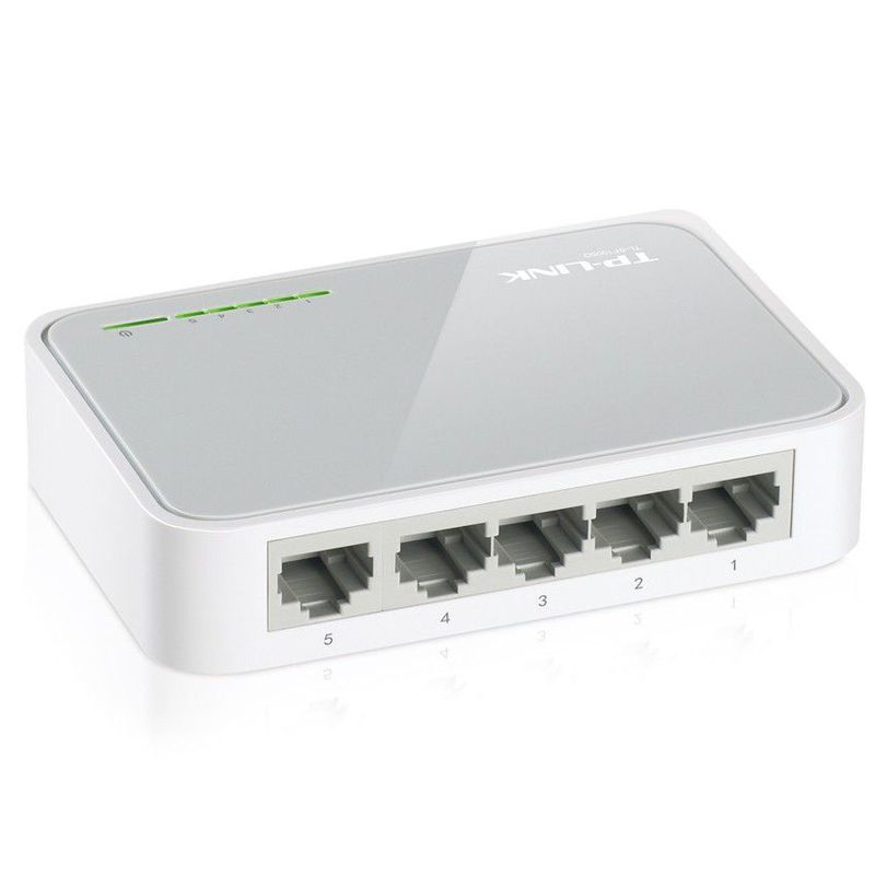 TP LINK - Switch De Escritorio 5 Puertos 10/100, Tp-link Tl-sf1005d