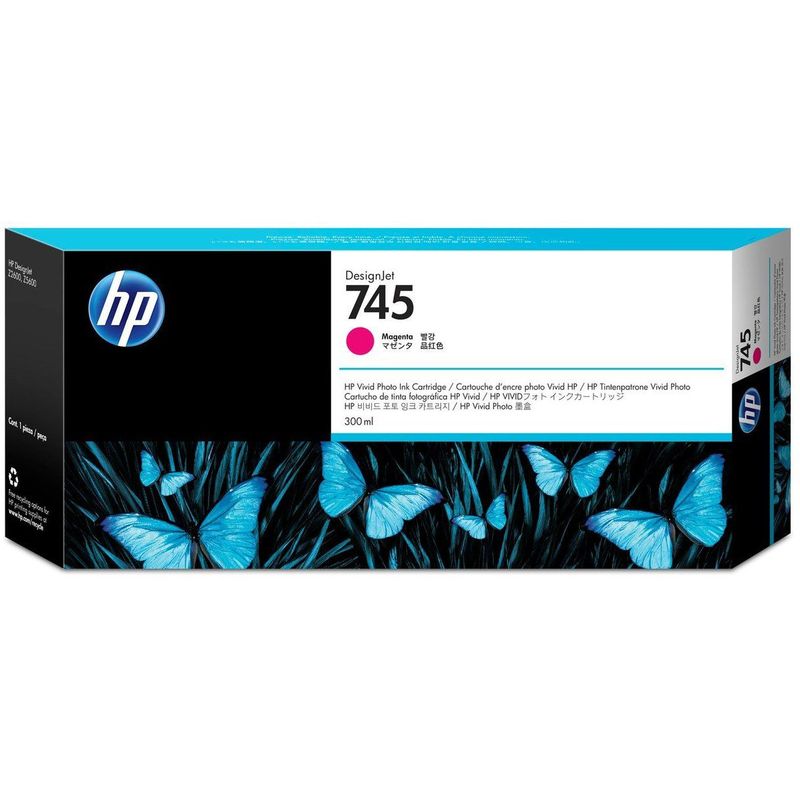 HP - CARTUCHO HP F9K01A MAGENTA 745 - 300 ML