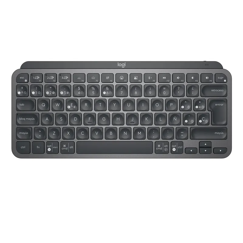 LOGITECH - Teclado Avanzado Logitech Mx Keys Mini Iluminado Recargable Grafito