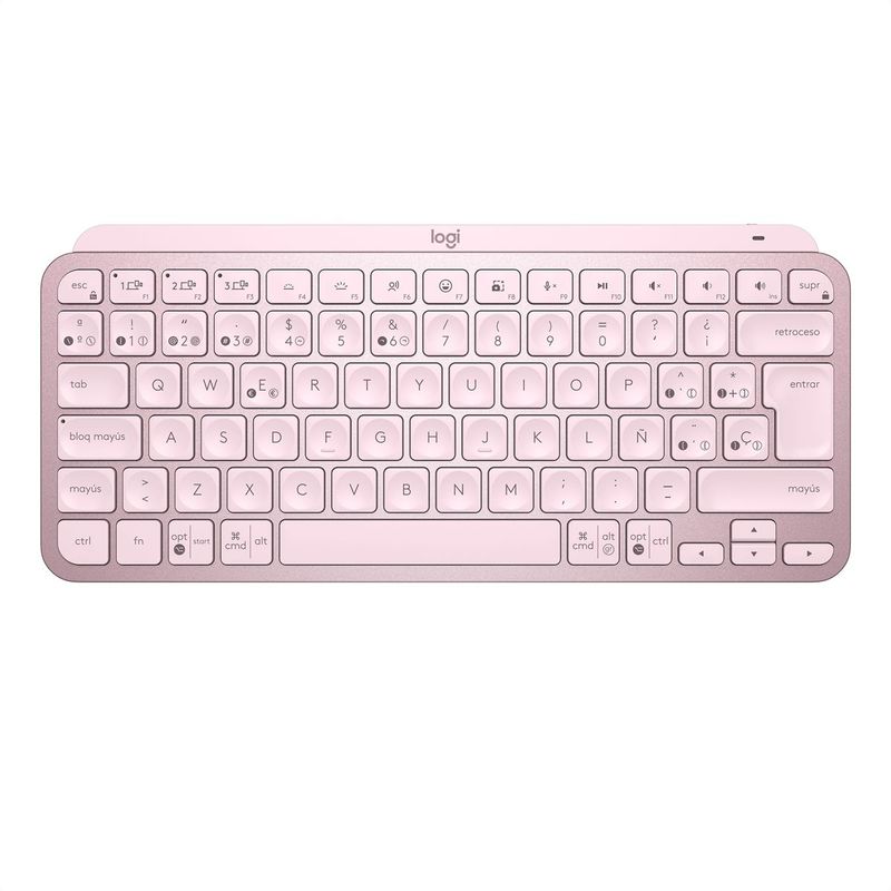 LOGITECH - Teclado Avanzado Logitech Mx Keys Mini Iluminado Recargable Rosado