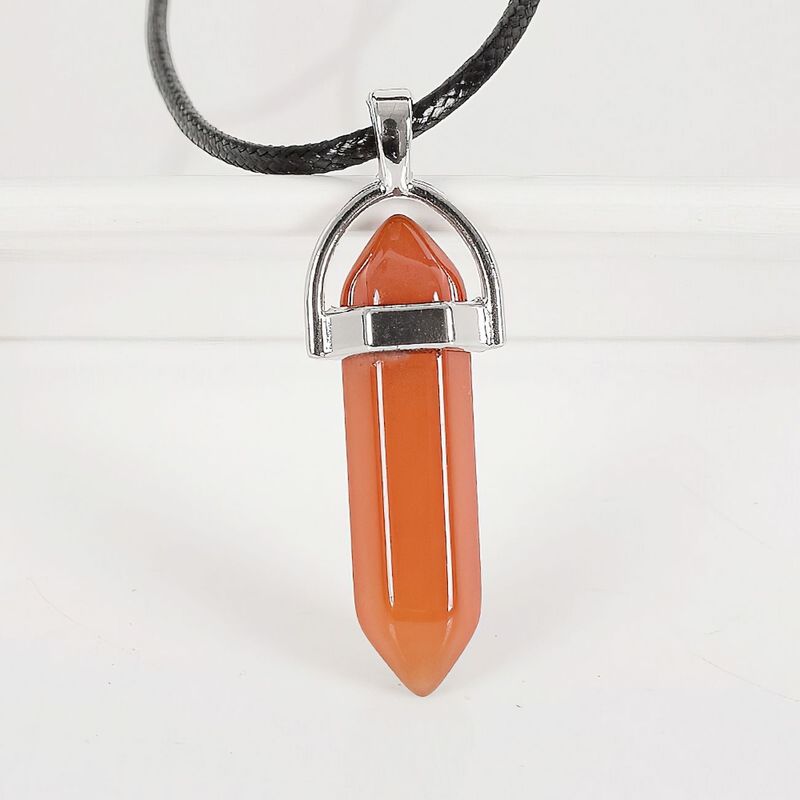 DAYOSHOP - Collar Cuarzo Cornalina Mas Estuche