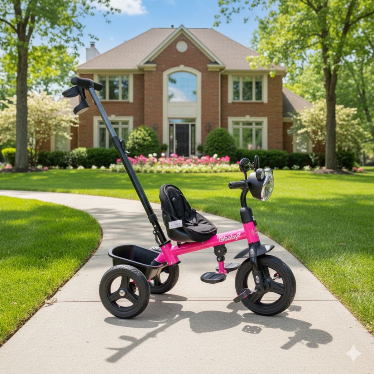 EBABY - Triciclo paseador brose EB337 ROSA