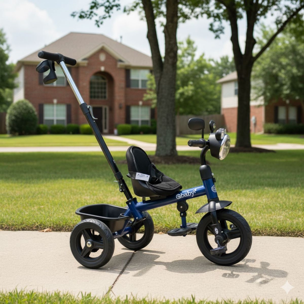 EBABY - Triciclo paseador brose EB337 AZUL