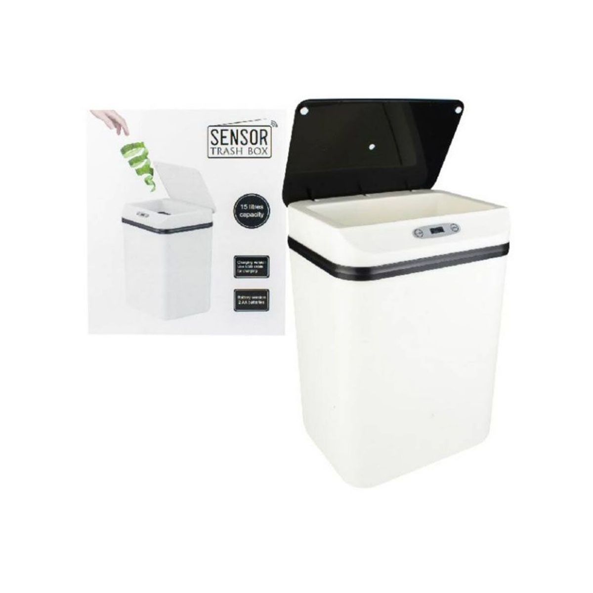 ONE PIXEL - Canasta De Basura Sensor Automático 15Lts Movimiento Caneca ONE PIXEL