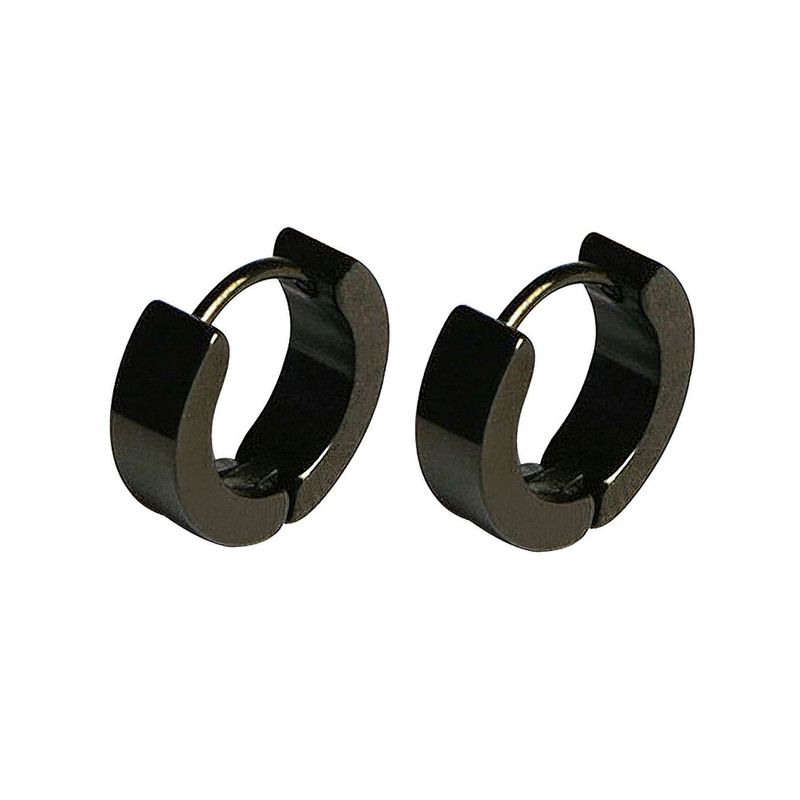 DAYOSHOP - Aretes Candonga Lisa Acero Unisex_.
